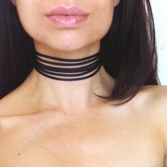 Jewelry - 🖤 Black layered suede choker🖤